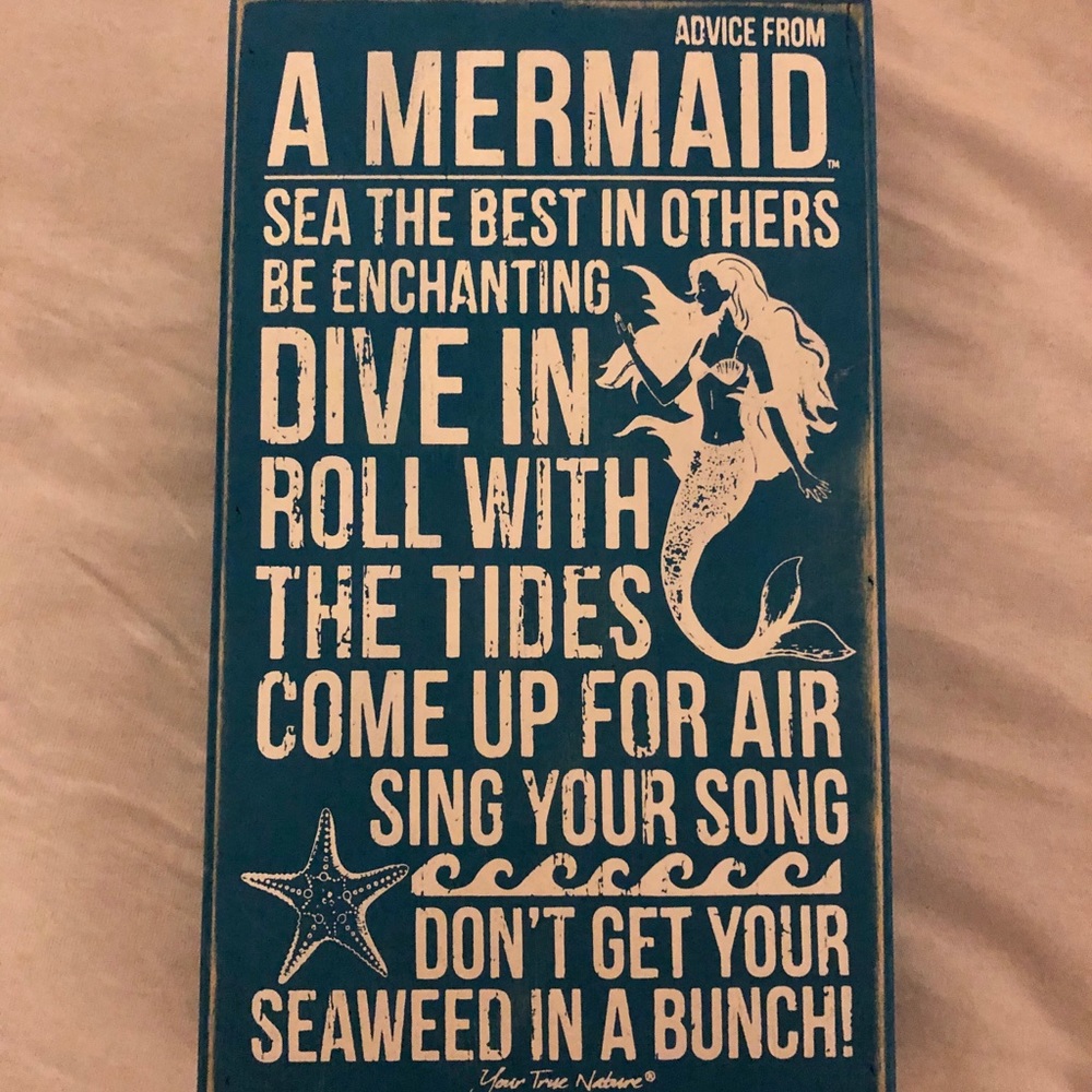 Mermaid Wood Sign